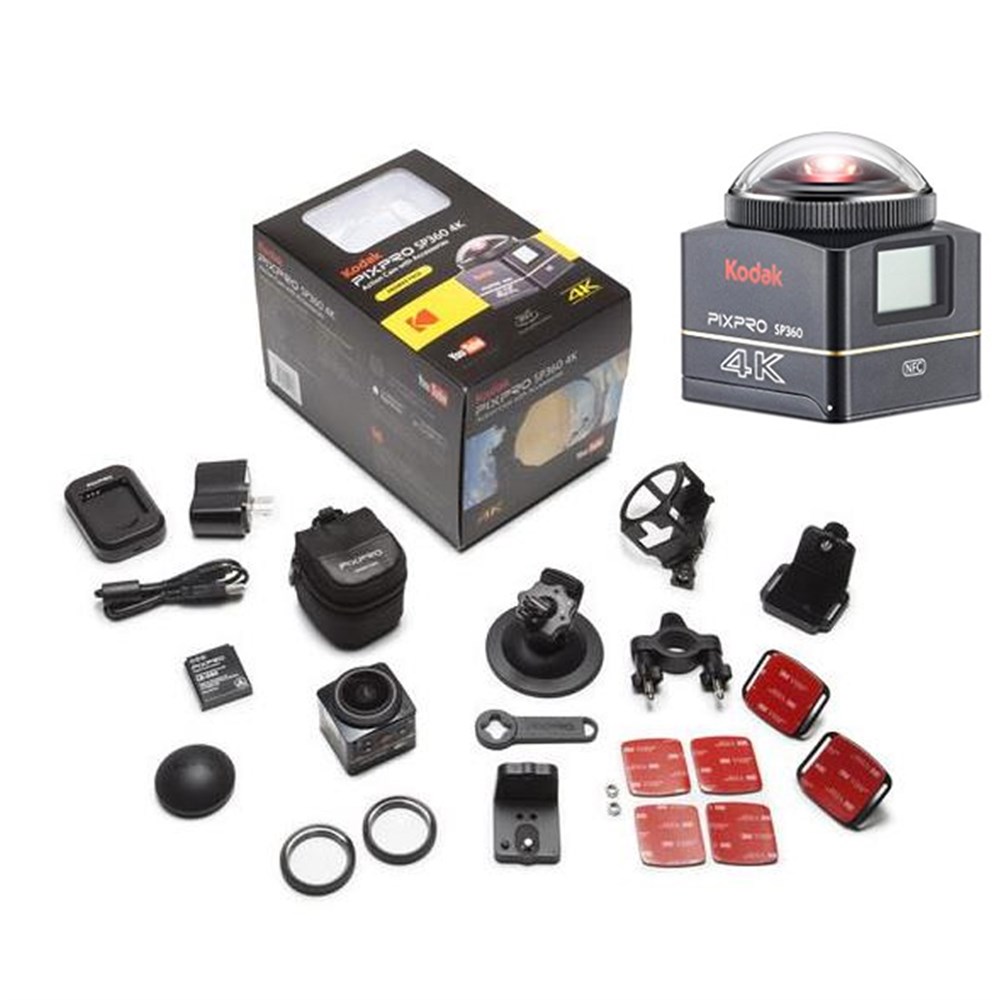 KODAK SP360-BL5 Pixpro 4K Extreme Paket Aksiyon Ka