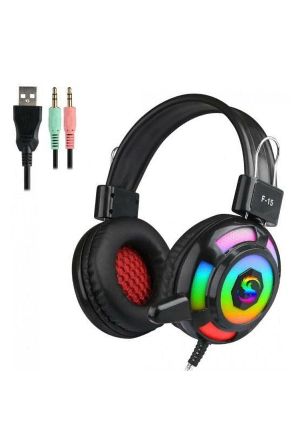 KUBITE F15 IŞIKLI RGB OYUNCU KULAKLIK