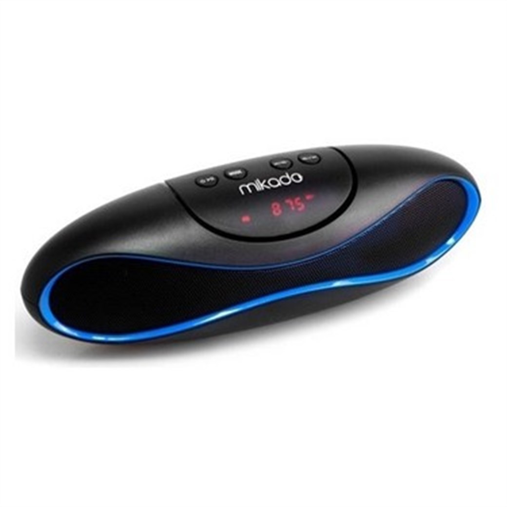Mikado MD-82FM Siyah/Mavi Usb+SD+Fm destekli Mini 