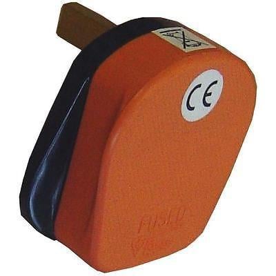 OMEGA 13A 3 PİN FUSED PLUG ORANGE 