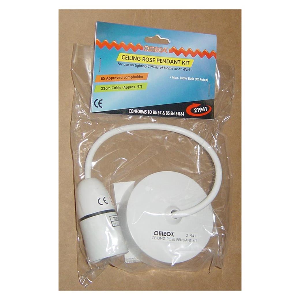 OMEGA TAVAN AMPÜLÜ ARMATÜRÜ 23CM KABLOLU