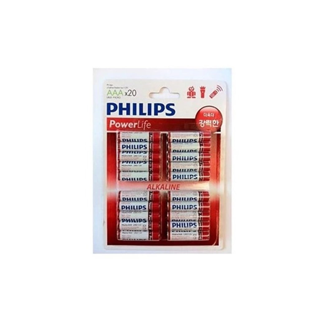 Philips LR03P20B/97 AAA 20'li İnce Alkaline Pil