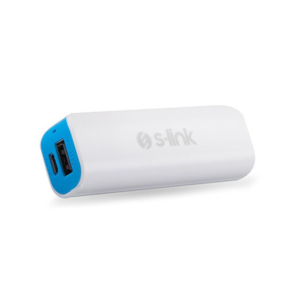 S-link CYY-630 2000mAh Powerbank Beyaz/Mavi Taşına