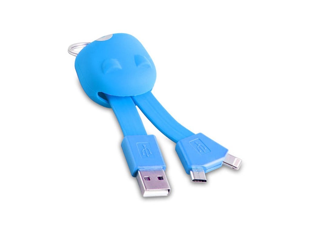 S-link IP-304 Mavi iPhone 5/6+ Micro Usb Çevirici 