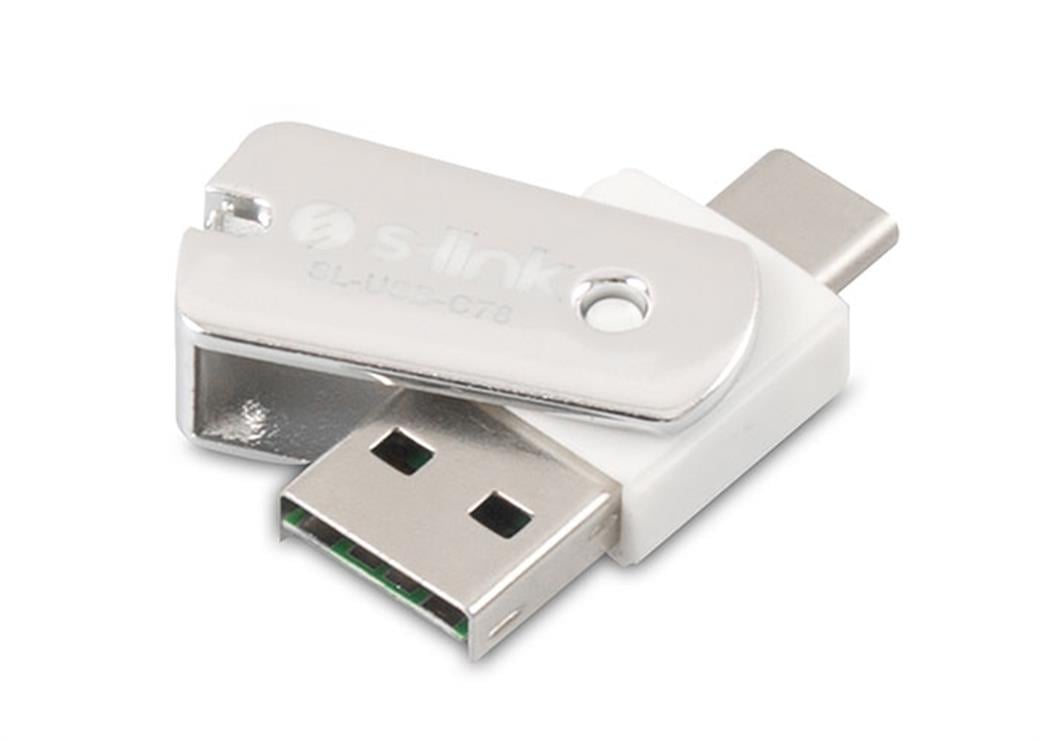 S-link SL-USB-C78 USB3.1 Combo Type-C USB3.1 to OTG+USB+TF Çevirici