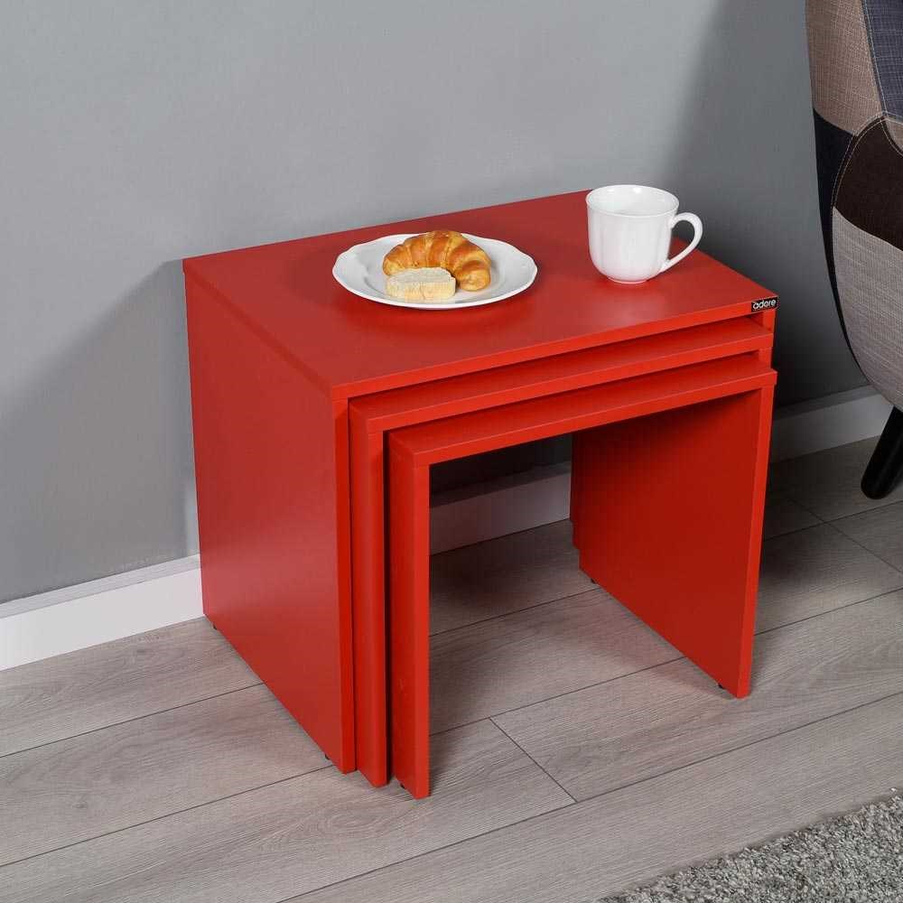 SHP-103-KK-1 ADR TRPLE ZGON MASA KIRMZ 55X47X40 CM