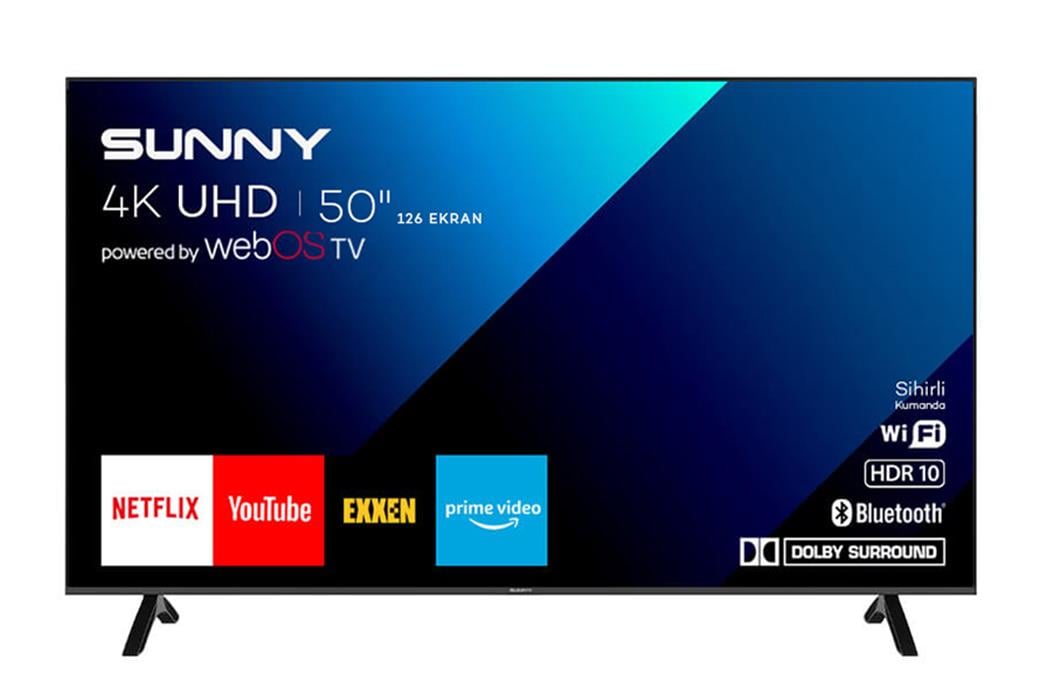 SUNNY 50'' UHD WEBOS UYDULU MAGIC KUMANDALI 