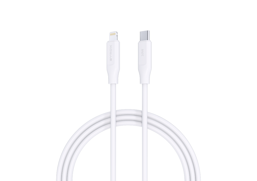 SYROX TYPE-C TO LIGHTNING ŞARJER VE DATA KABLOSU 20W PD20LK