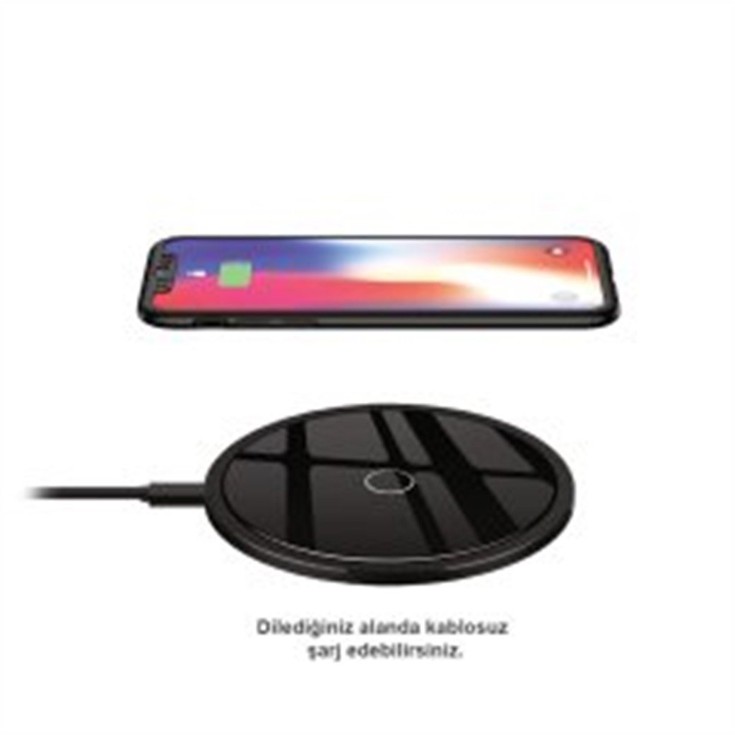 UNIVERSAL KABLOSUZ ŞARJ CİHAZI PW-602 SİYAH