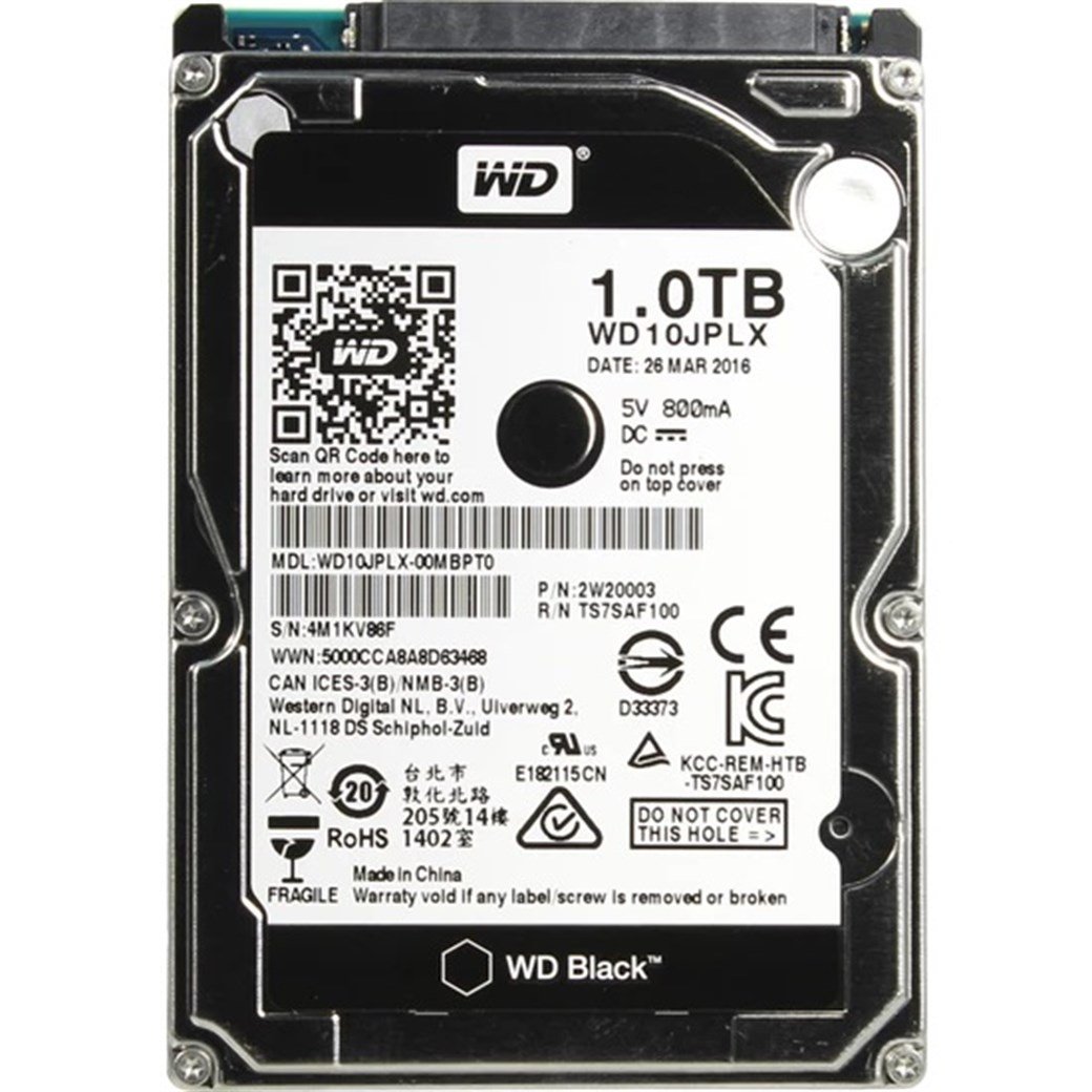 WD BlacK 2.5 1TB 32MB SATA6 Gb/s 7200 HARDDISK