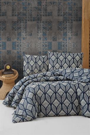 FİRUZE %100 PAMUK RANFORCE ÇİFT KİŞİLİK NEVRESİM TAKIMI (PALOMA)