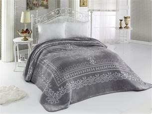 MİNK SENSE ÇİFT KİŞİLİK JAKARLI PELUŞ BATTANİYE GRİ