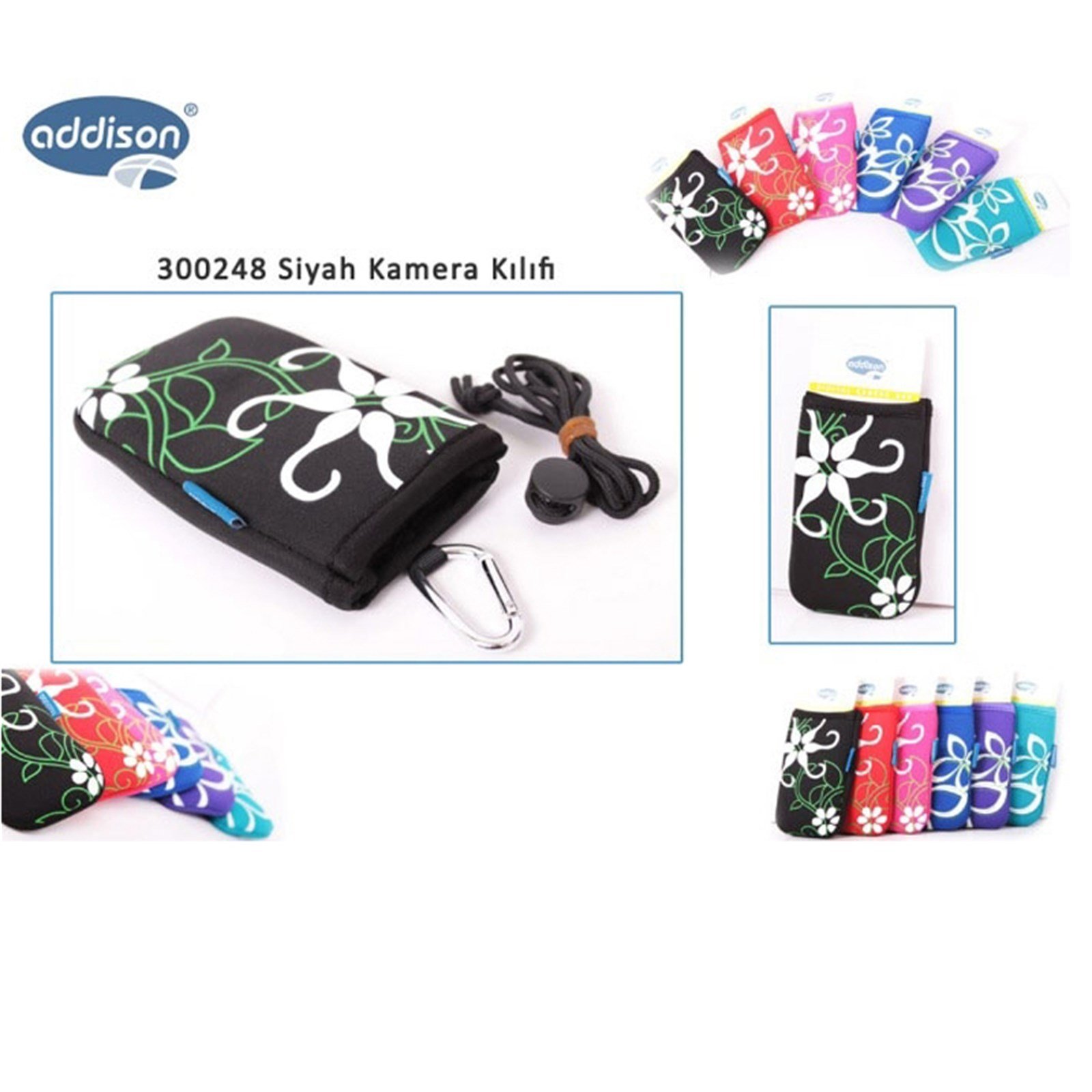 Addison 300248 Siyah Kamera Kılıfı