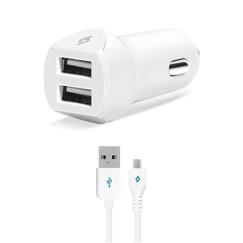 ARAÇ ŞARJERİ İKİLİ  (2400MAH)