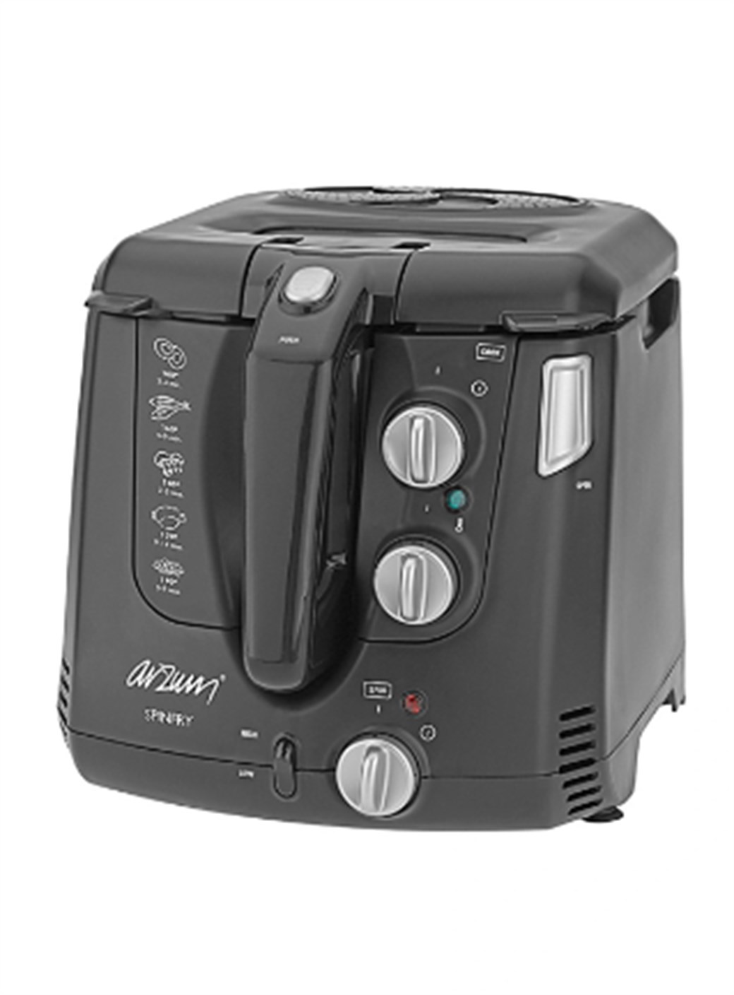 ARZUM AR260 SİYAH SPINFRE FRİTÖZ