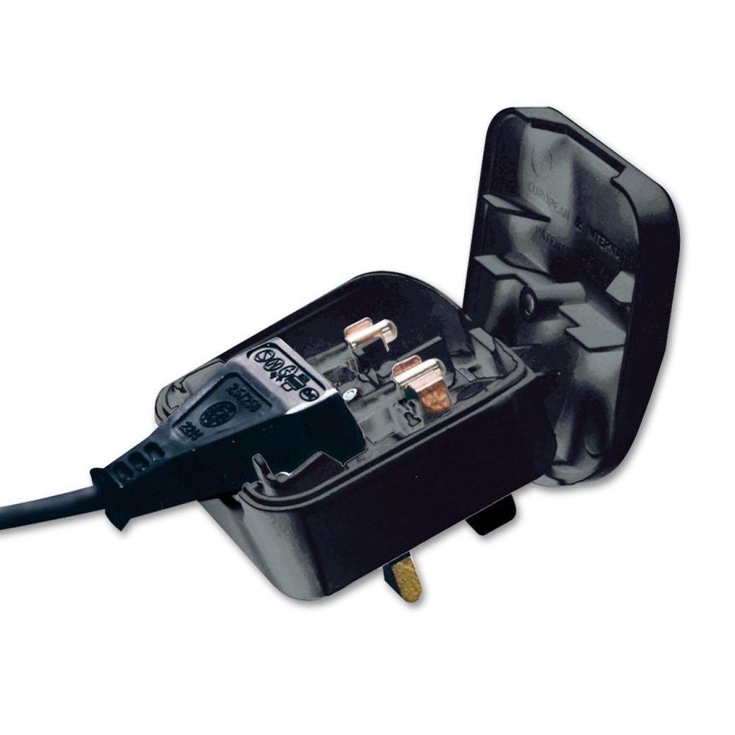 BS-1363-5 ECP 3amp SİYAH Euro-UK adaptör