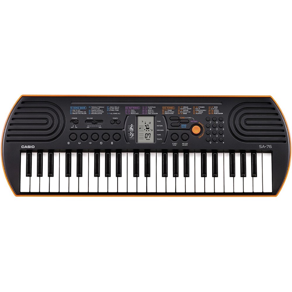 CASIO SA-76 ミニキーボード CASIO SA-76 MİNİ ORG- ORANGE TEKNOGOLD | Bir Tıkla Kapınızda!