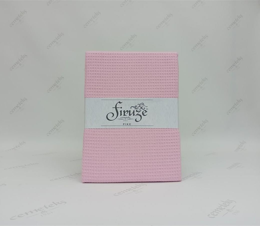 ÇİFT KİŞİLİK PETEK DOKUMA PİKE PEMBE (200X230 CM)