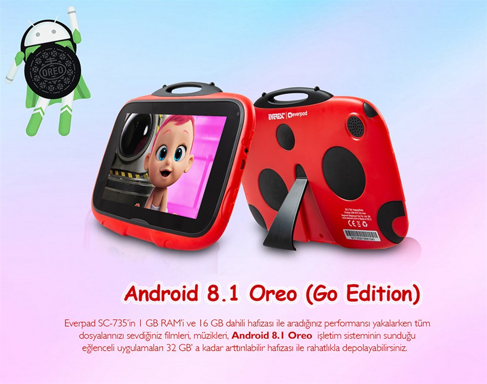 Everest EVERPAD SC-735 HappyKids 7 ''TABLET RED