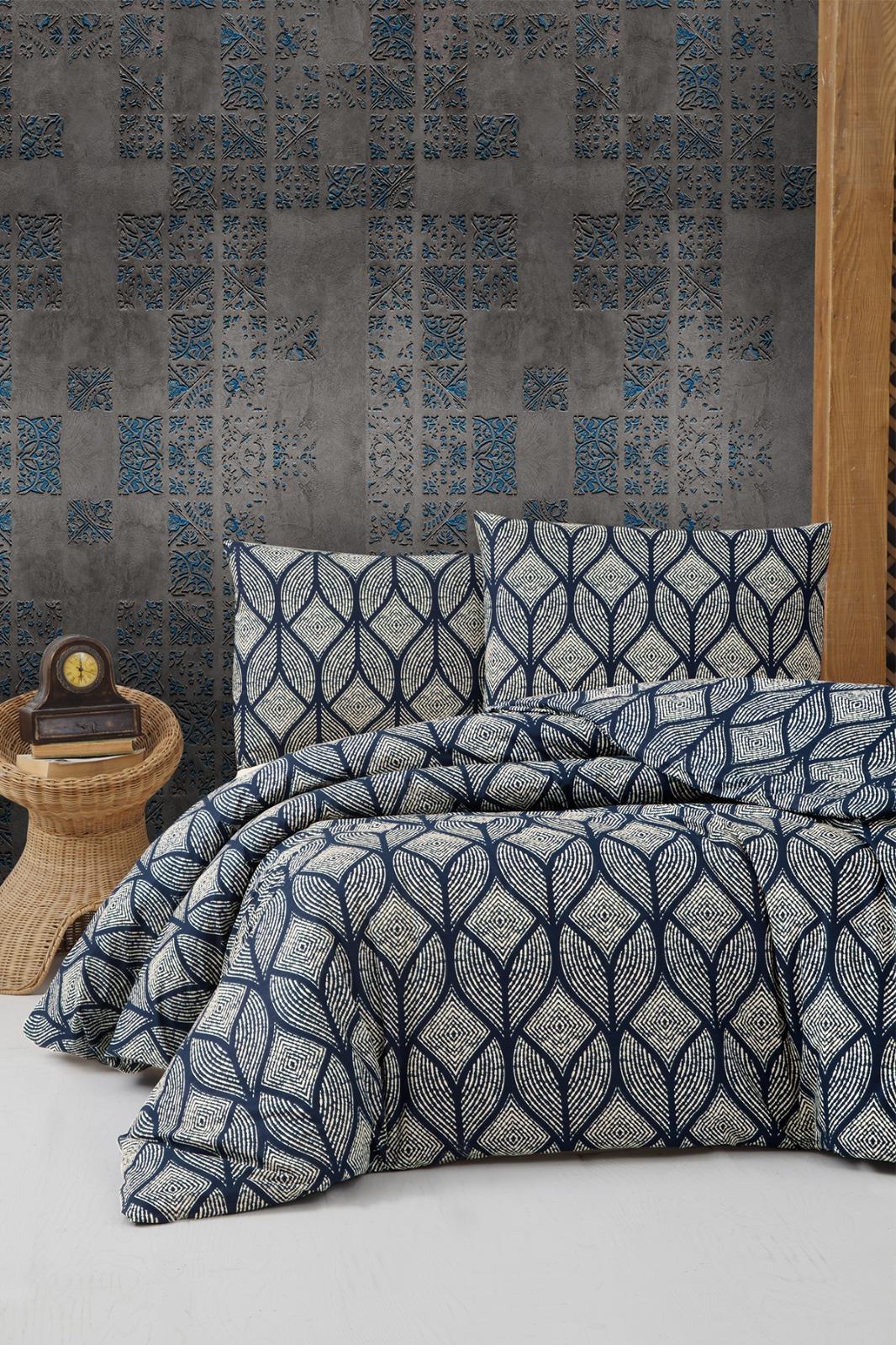 FİRUZE %100 PAMUK RANFORCE ÇİFT KİŞİLİK NEVRESİM TAKIMI (PALOMA)