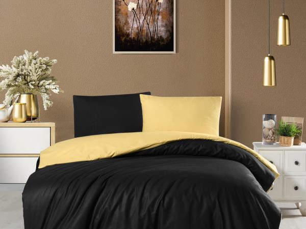 FİRUZE %100 PAMUK RANFORCE ÇİFT KİŞİLİK NEVRESİM TAKIMI (TREND-KIRMIZI-SİYAH)