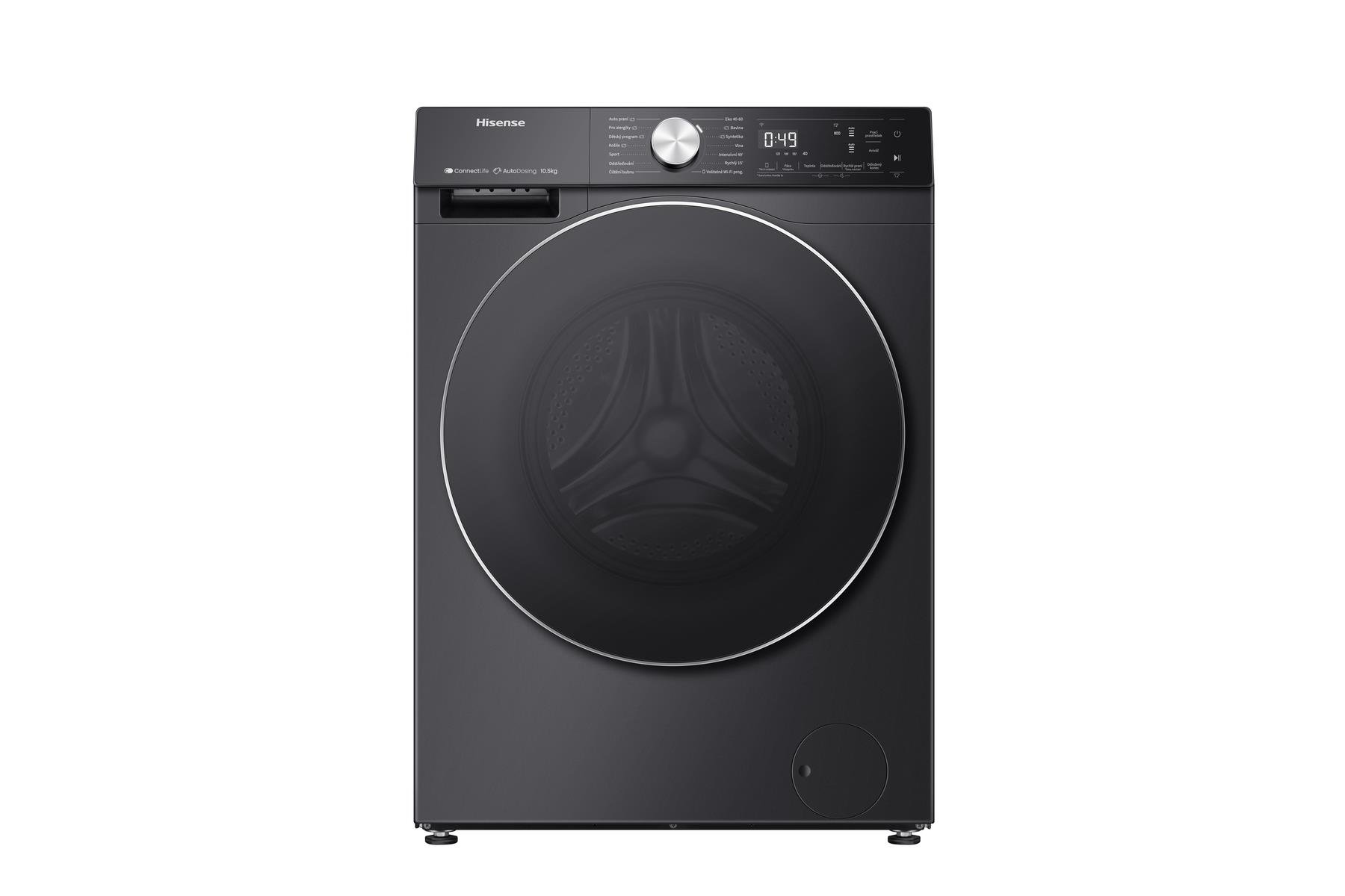 HISENSE WF5S1045BB 1400 DEVİR 12 KG SİYAH ÇAMAŞIR MAKİNESİ