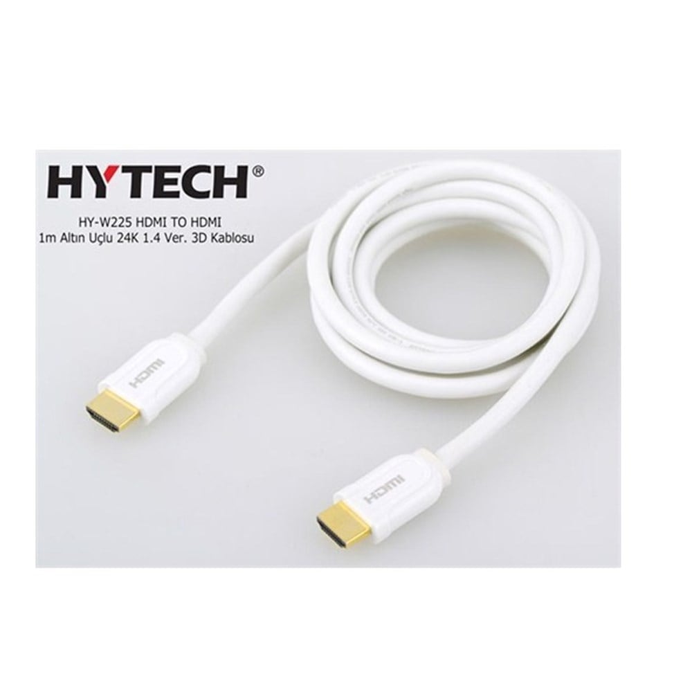 Hytech HY-W225 HDMI TO HDMI 1m Altın Uçlu 24K 1.4 