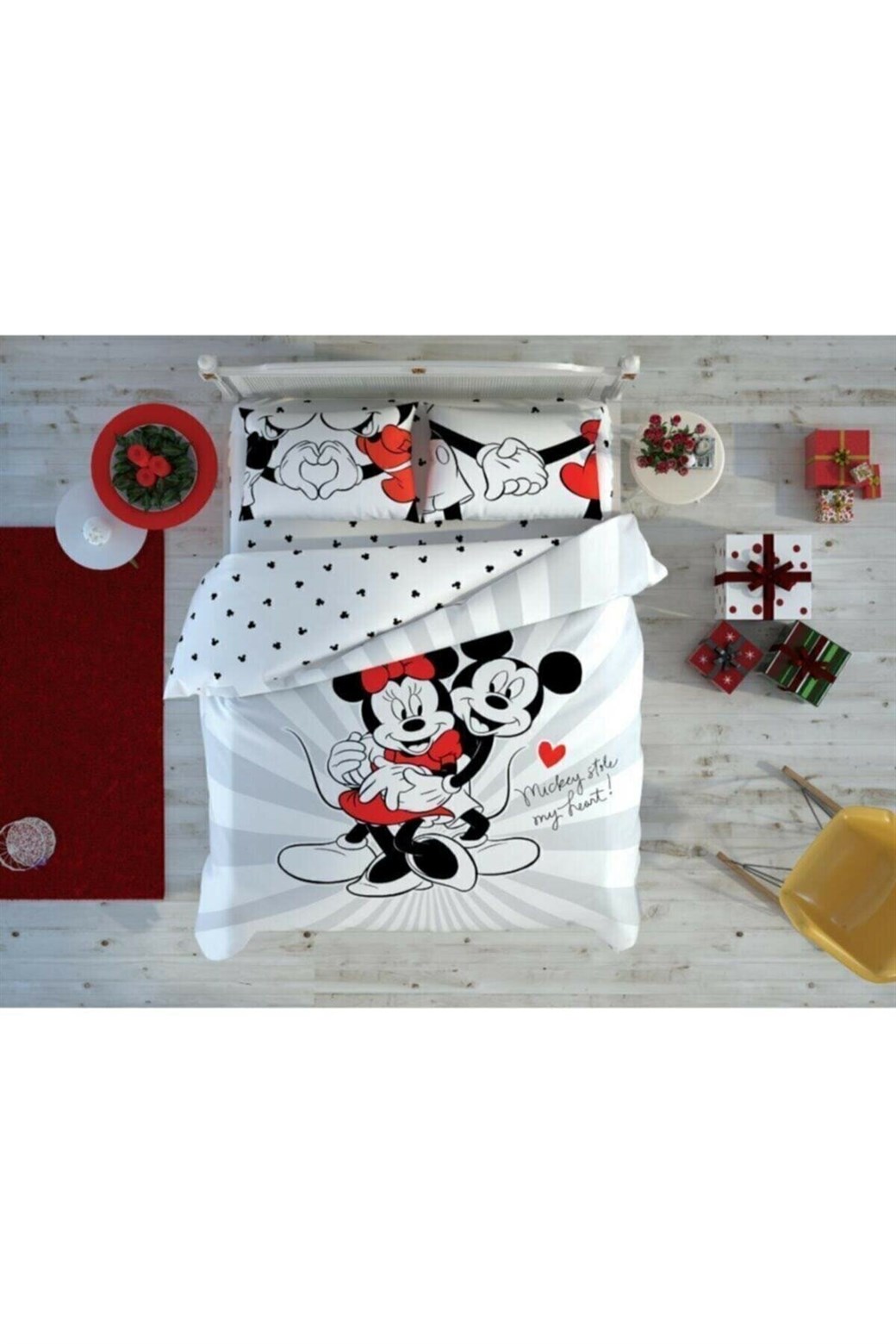 MICKEY ÇİFT KİŞİLİK NEVRESİM TAKIMI