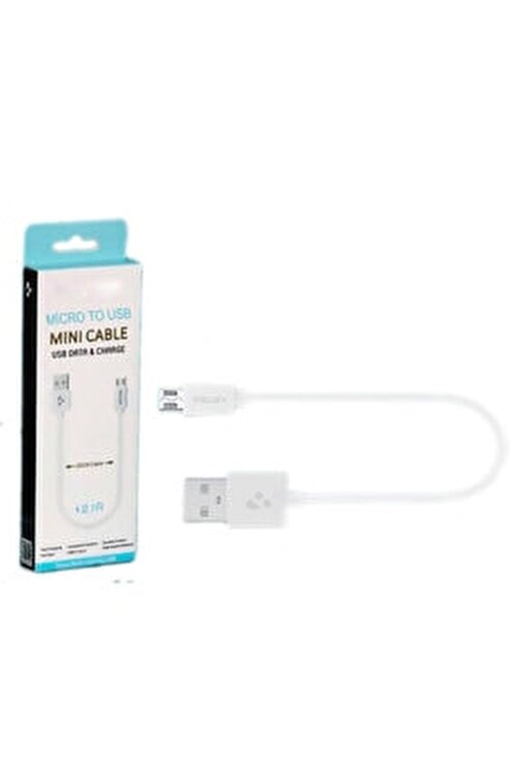 MICRO USB ŞARJ KABLOSU 25CM C-201 BEYAZ