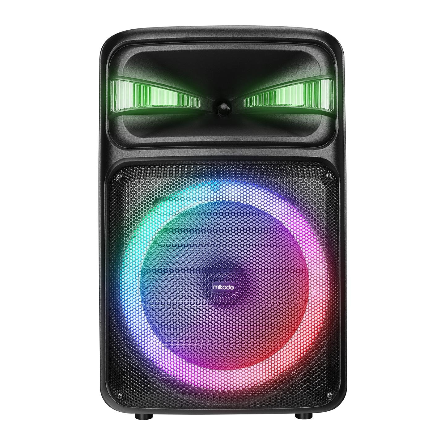 Mikado MD-125KP 40W USB/BT/TF/TWS Led Işıklı Kablosuz ve Kafa Mikrofonlu Toplantı-Parti Hoparlörü