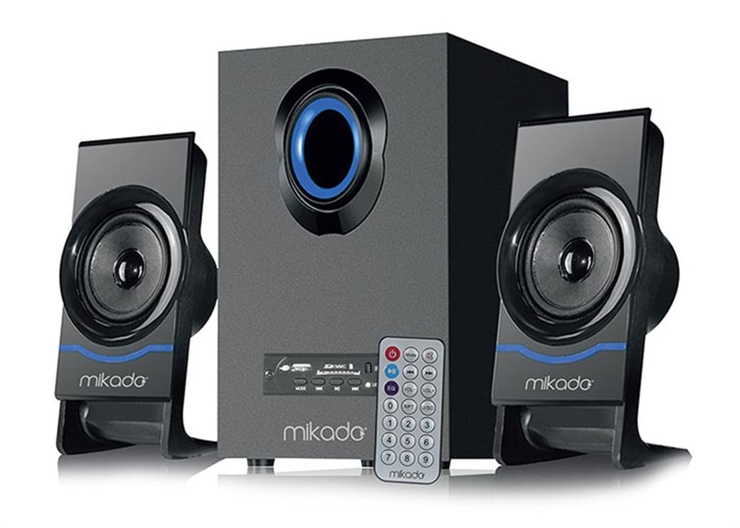 Mikado MD-1700BT 2+1 Siyah Usb+SD+Fm+Bluetooth Destekli Multimedia Speaker Hoparlör