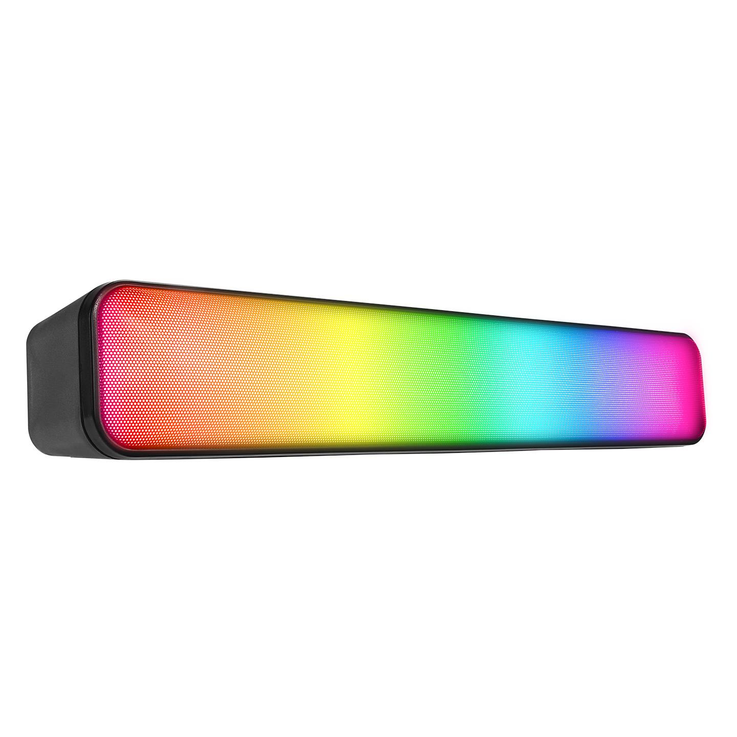 Mikado MD-SBT25 Siyah 5W*2 1200mAh BT,RGB,TF Card,Type-C ,USB Soundbar Speaker