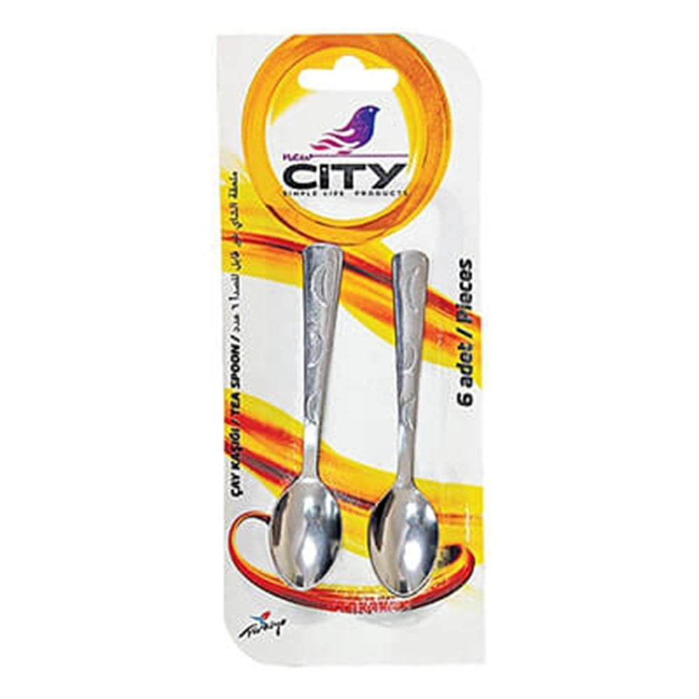 NEW CITY Z-328 PASLANMAZ ÇAY KAŞIĞI 6 LI