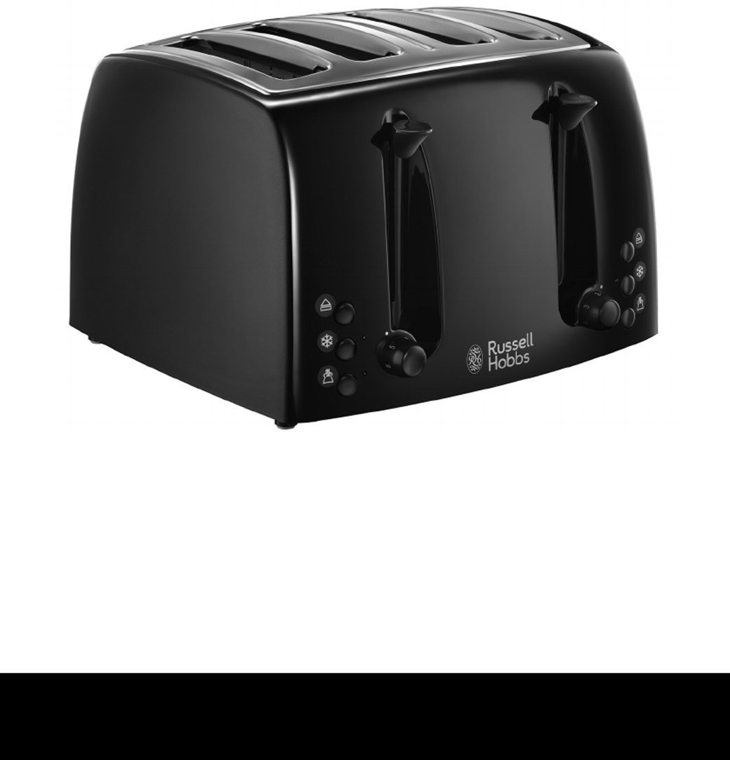RUSSEL HOBBS RU-21651 TOASTER   4 SLİCE EXTRA WİDE BLACK EKMEK KIZARTMA