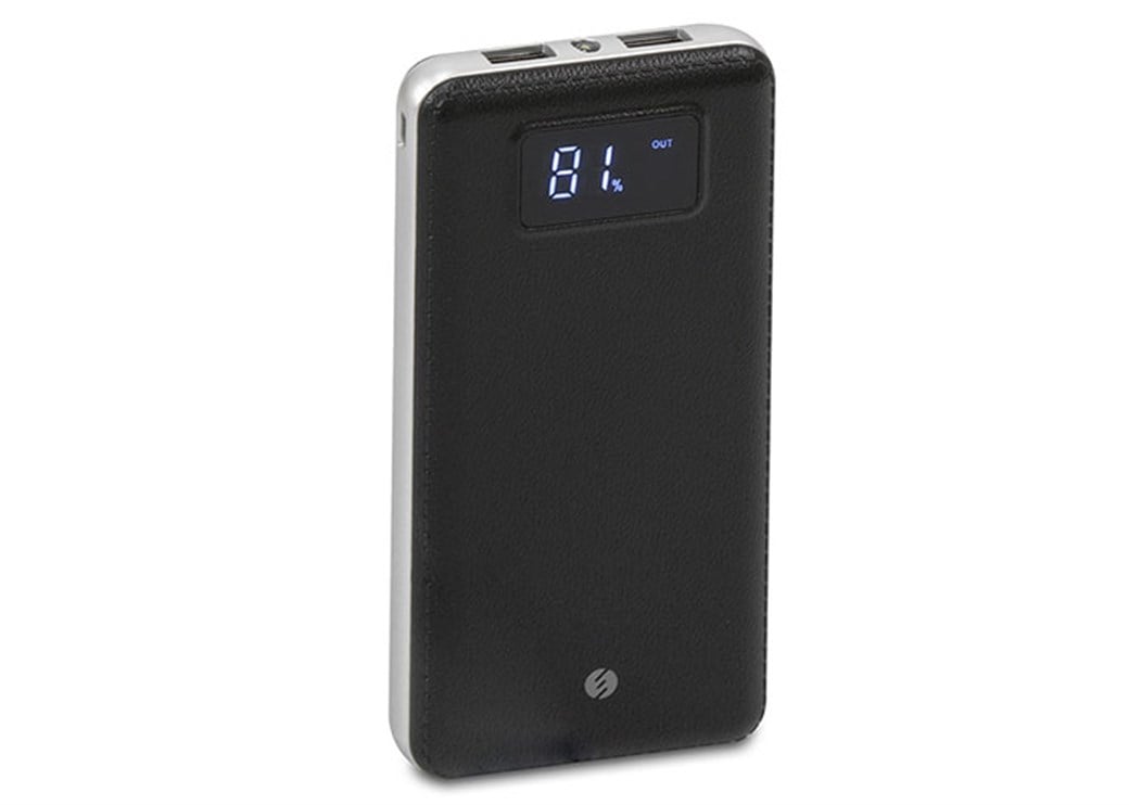 S-link IP-G18 12000mAh LCD Display Powerbank Black