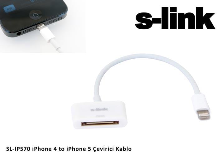 S-link SL-IP570 iPhone 4 to iPhone 5 Çevirici Kabl