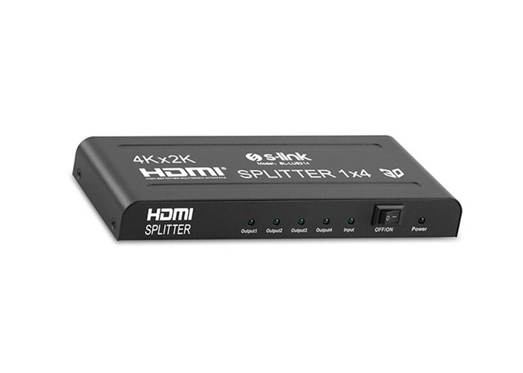 S-Link SL- LU6214 4 Port 4K*2K HDMI Splitter
