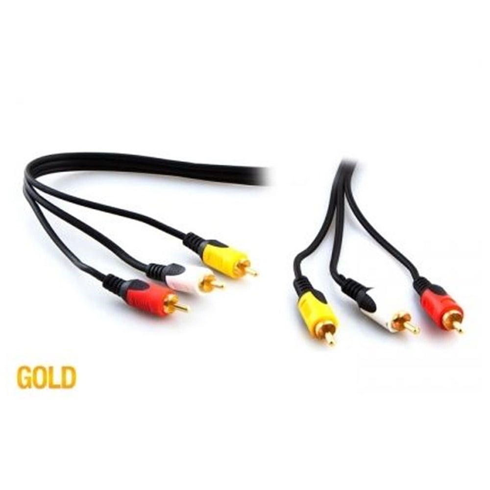 S-link SL-RCA20 3RCA To 3RCA 20m Gold Kablo