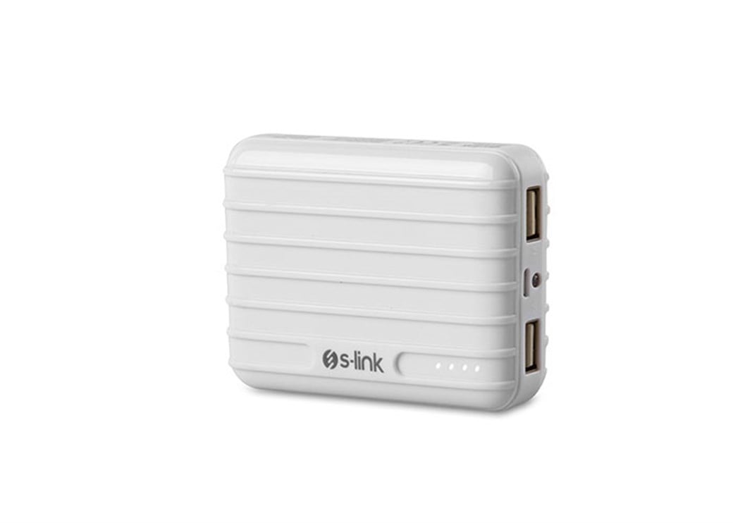 S-Link Swapp IP-T58 7800mAh 1A/2.1A 2*Usb Beyaz Ta