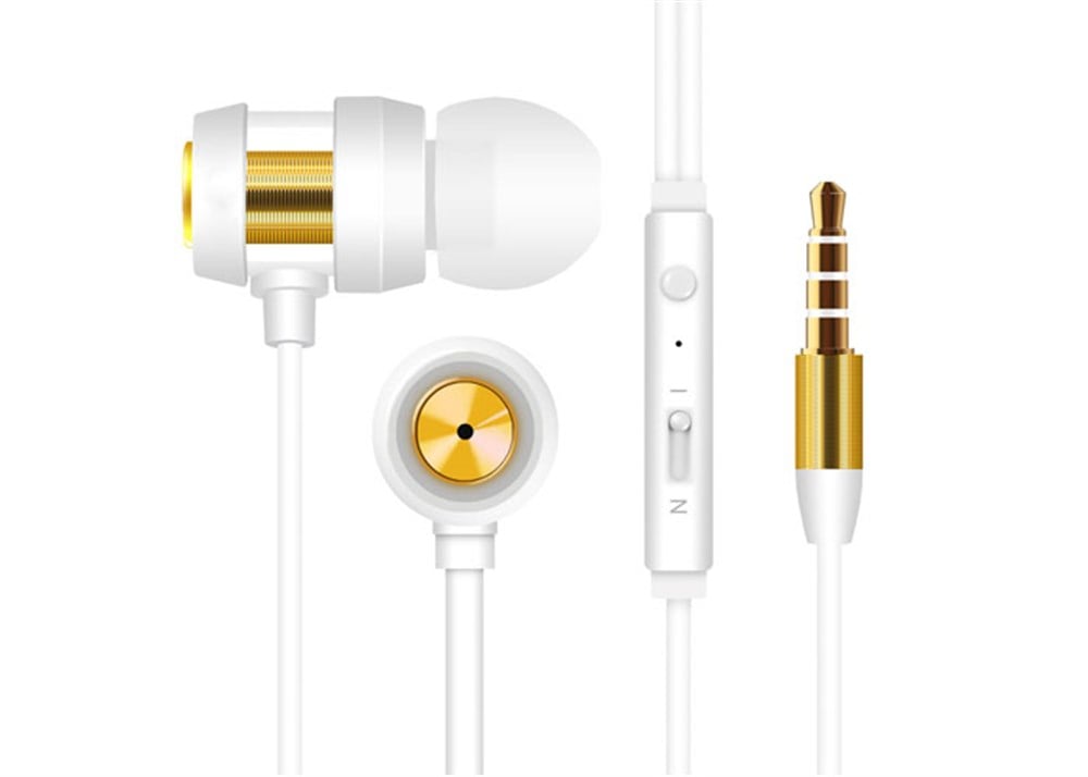 Snopy SN-J01 Mobile Phone White/Gold Headset 