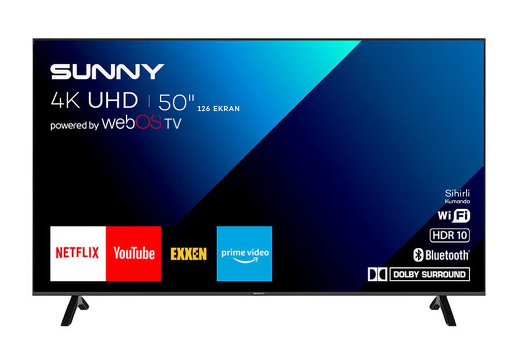 SUNNY 50'' UHD WEBOS UYDULU MAGIC KUMANDALI 
