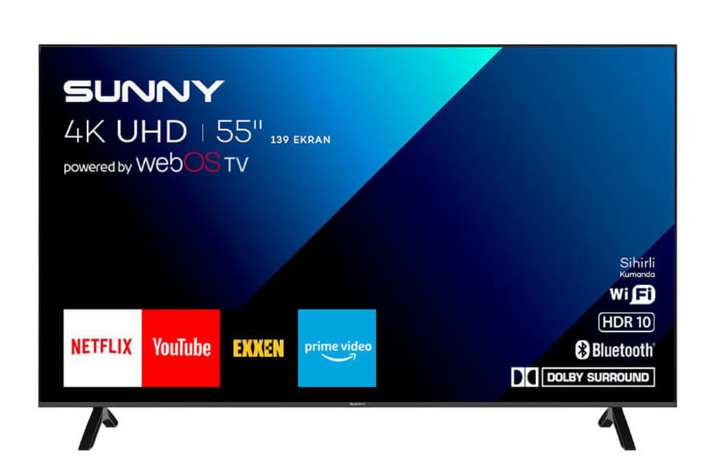 SUNNY 55'' UHD WEBOS UYDULU MAGIC KUMANDALI 
