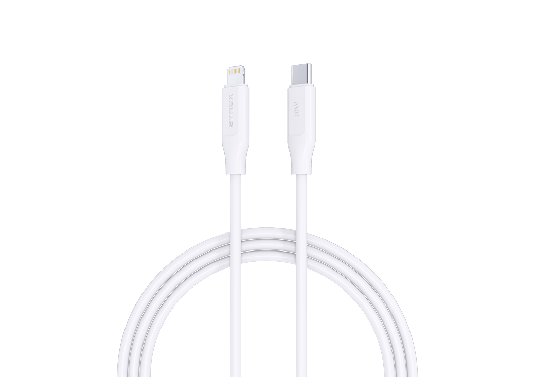 SYROX TYPE-C TO LIGHTNING ŞARJER VE DATA KABLOSU 20W PD20LK