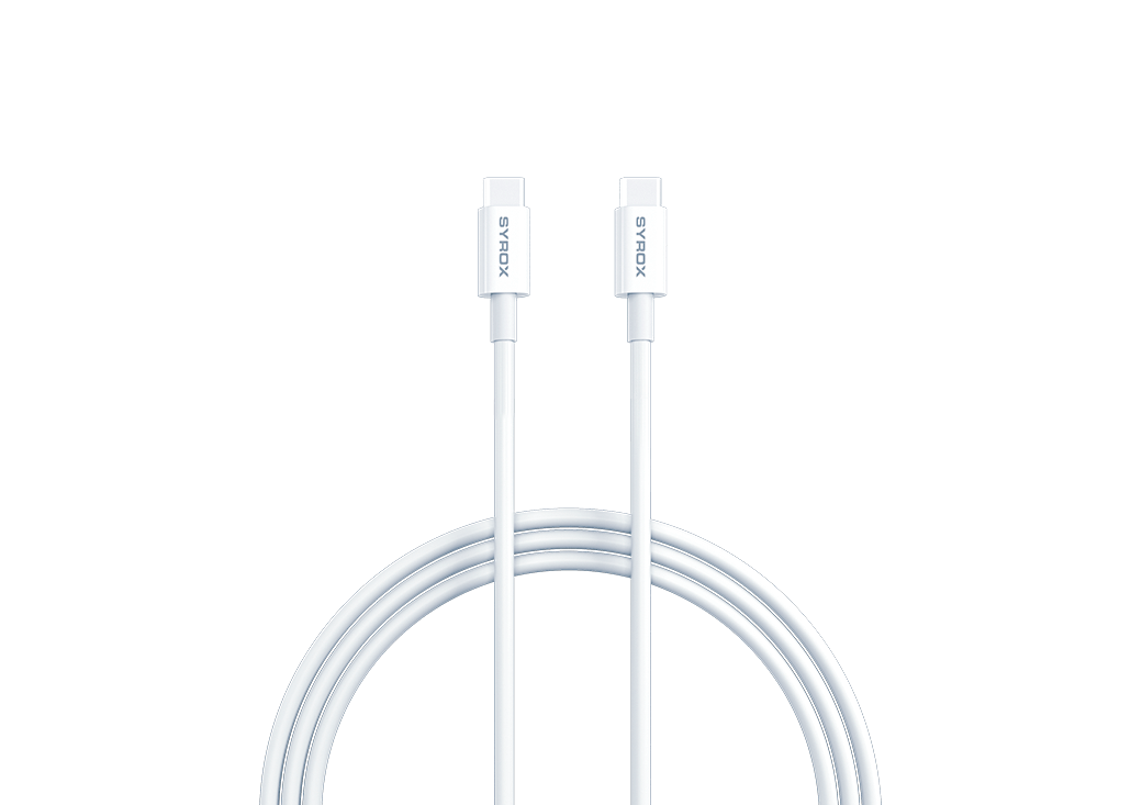 SYROX TYPE-C TO TYPE-C ŞARJER VE DATA KABLOSU 3.0 A 1M C94