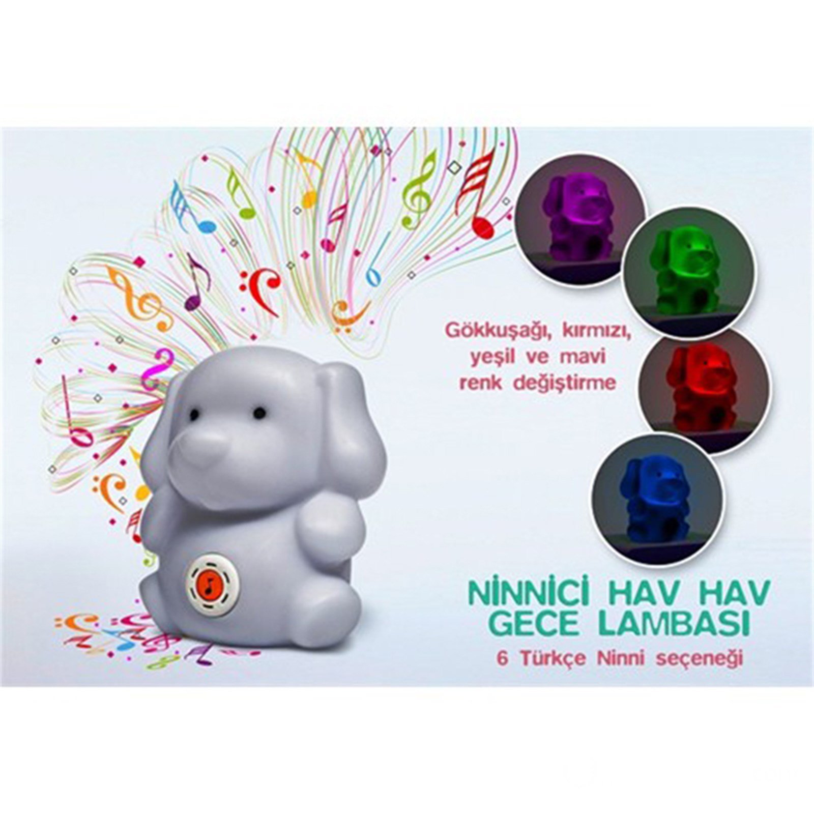 WEEWELL WLL100 Ninnici Hav Hav - Gece Lambası -6 T