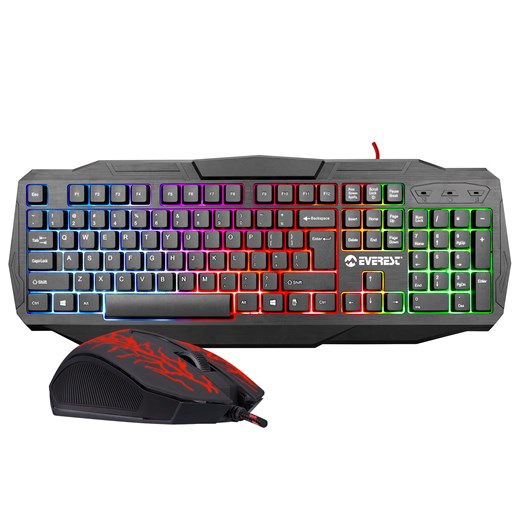 Everest KMX-86 Syh Işıklı QMultimedia Klavye+Mouse TEKNOGOLD | Bir