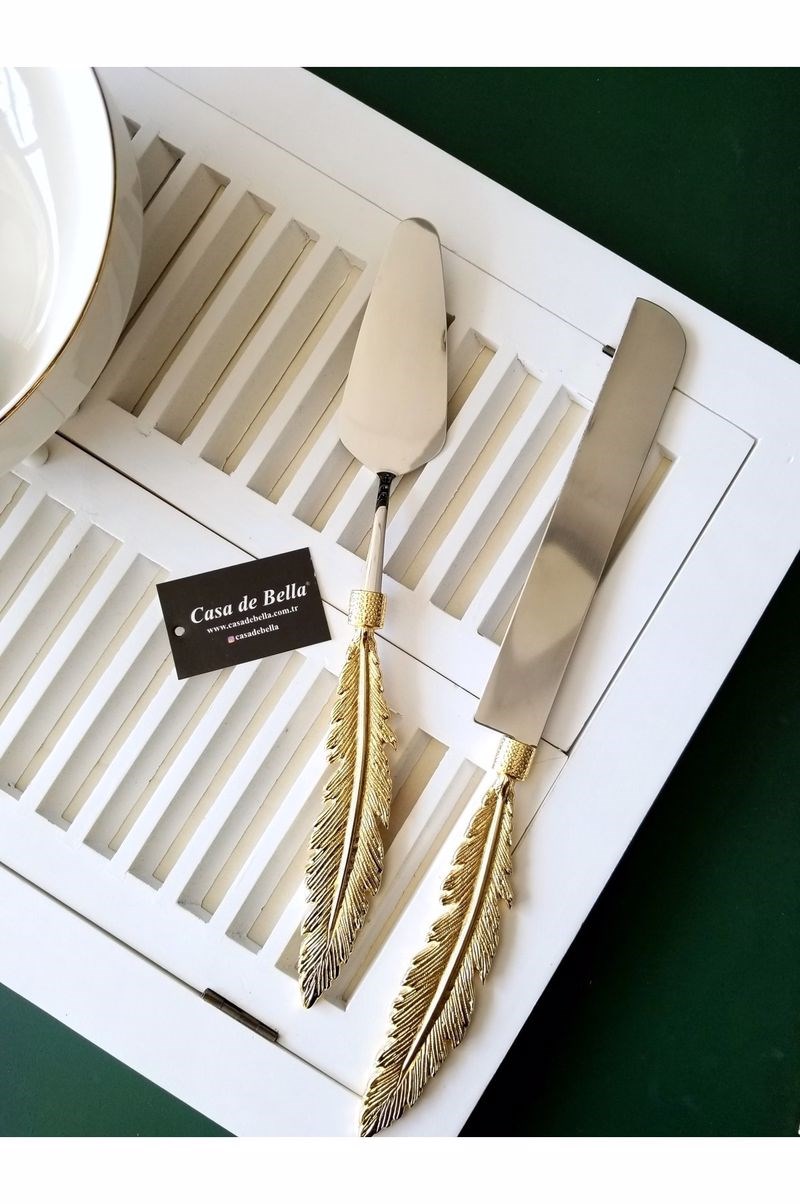 2 Parça Tüy Desenli Pasta Seti