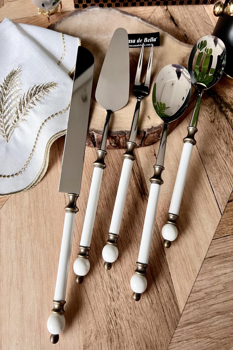 5 Parça Boncuk Figürlü Servis Seti