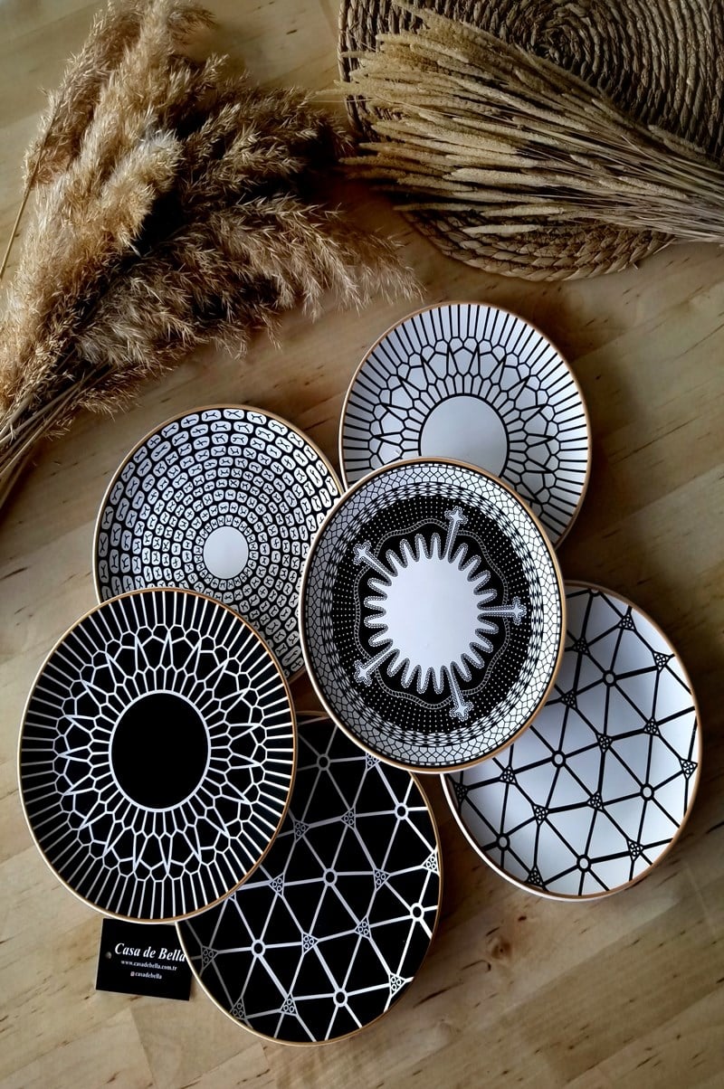 Dekor 6 Kişilik Pasta Tabağı