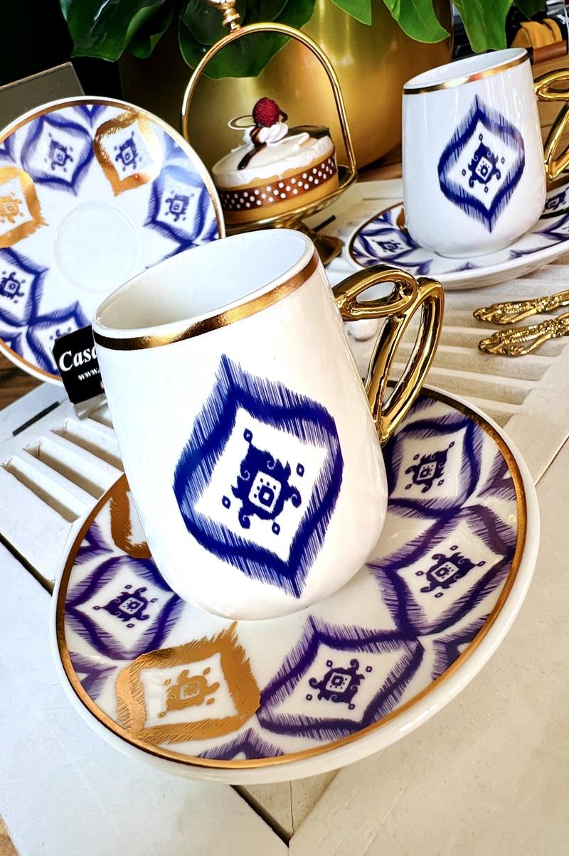 ETNİC 2 Kişilik Porselen Kahve Fincanı